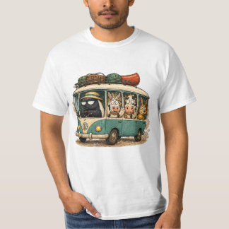 Road Trip Chaos Honey Badger Design T-shirt