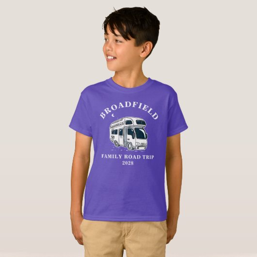 Road Trip Custom Familie Matching RV Camper T-shirt (Voorkant volledig)