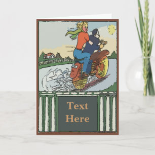 Road Trip Motorcycle - tekst bewerken Feestdagen Kaart