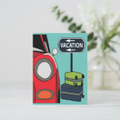 Road Trip Reisvakantie Briefkaart (Staand voorkant)