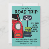 Road Trip Reizen Zomer Vakantie Kaart (Voorkant)