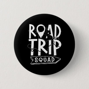 Road Trip Squad - Familie Reizen Wandelen Kamperen Ronde Button 5,7 Cm