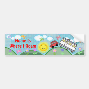 Road Trip Summer Vacation Bumpersticker