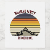 "Road Trip T-shirt" "Camping T-shirt" "Custom Road Wijn Etiket (Enkel label)