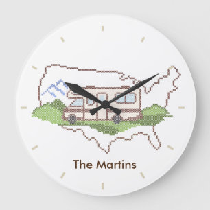 Road Trip USA Horloge