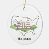 Road Trip USA Ornament (Links)