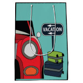 Road Trip Vakantie Medium Cadeauzakje (Achterkant)