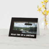 Road Trip van een levenslang Wenskaart Kaart (Gele Bloem)