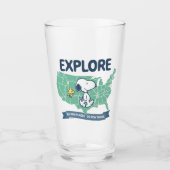 road trippin | Peanuts Explore Glas (Voorkant)