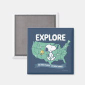 road trippin | Peanuts Explore Magneet (Voorkant / Achterkant)