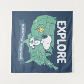 road trippin | Peanuts Explore Wandkleed (Voorkant (horizontaal))