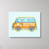 road trippin | Peanuts Road Trip Van Canvas Afdruk (Voorkant)