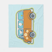 road trippin | Peanuts Road Trip Van Fleece Deken (Voorkant)