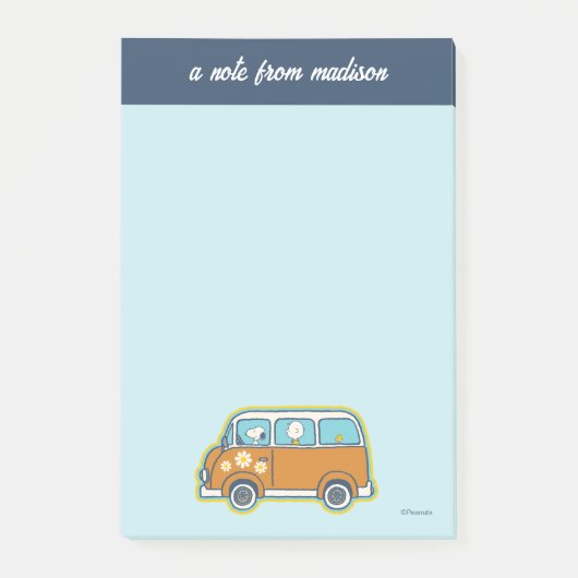 road trippin | Peanuts Road Trip Van Post-it® Notes (Voorkant)