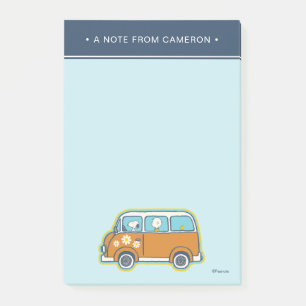 road trippin Peanuts Road Trip Van Post-it® Notes