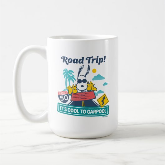 road trippin | Pinda's het is cool om te carpoolen Koffiemok (Links)
