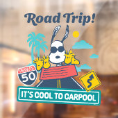 road trippin | Pinda's het is cool om te carpoolen Raamsticker (Vel 2)
