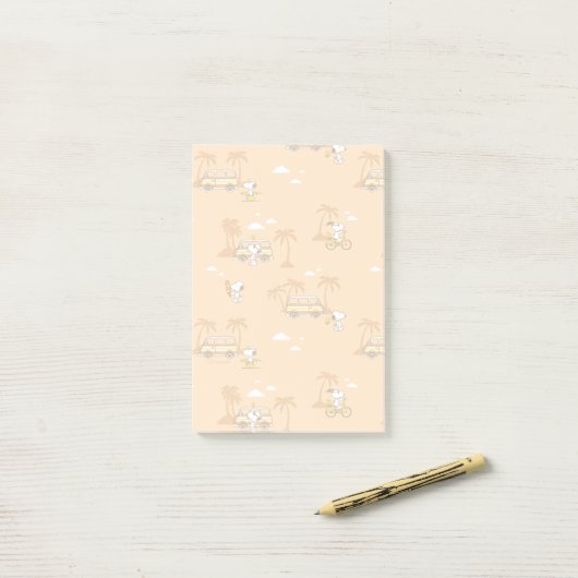 road trippin | Pinda's Snoopy strandpatroon Post-it® Notes (Op bureau)