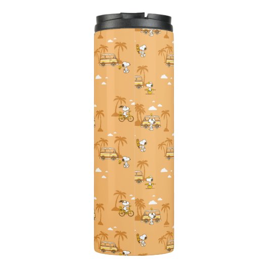 road trippin | Pinda's Snoopy strandpatroon Thermosbeker (Achterkant)