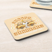 road trippin | Pinda's Snoopy Summers Bier Onderzetter (Linkerzijde)