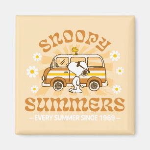 road trippin Pinda's Snoopy Summers Magneet