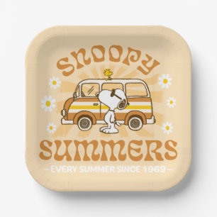 road trippin Pinda's Snoopy Summers Papieren Bordje