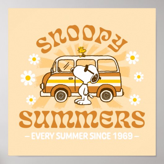 road trippin | Pinda's Snoopy Summers Poster (Voorkant)