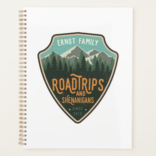 Road Trips en Shenanigans Reizen Planner (Voorkant)