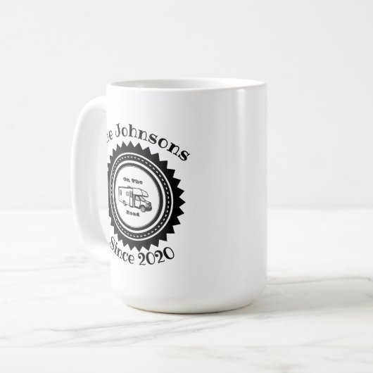 Road Warrior C Coffee Mok Class C, met naam (Voorkant links)