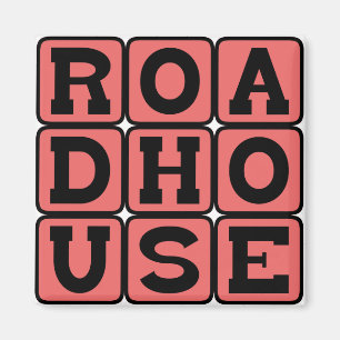 Roadhouse, County Road Club Magneet