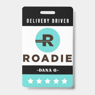 Roadie Delivery ID-badge Badge