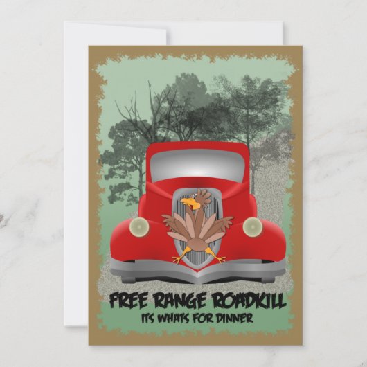 Roadkill-binnenuitnodiging Kaart (Voorkant)