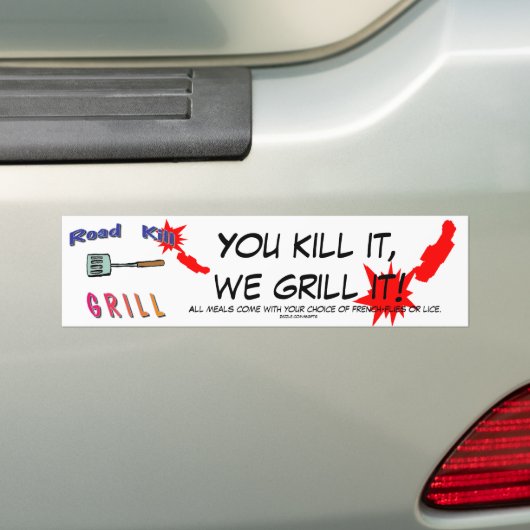 Roadkill Bumpersticker (Op auto)
