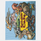 RoadKill Cafe Fleece Deken (Voorkant)