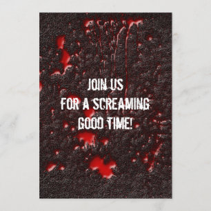 Roadkill Horror Halloween Invitation Kaart
