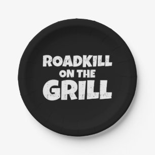 Roadkill op de Grill - BBQ Grappige Partij Papieren Bordje