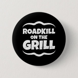 Roadkill op de Grill - BBQ van de Zomer Partij Ronde Button 5,7 Cm