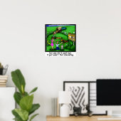 Roadkill Petting Zoo Funny Canvas Poster (Thuiskantoor)