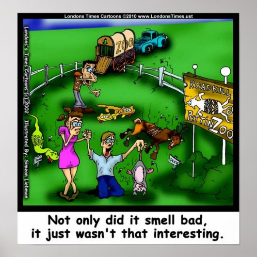 Roadkill Petting Zoo Grappige Canvas Prints (Voorkant)