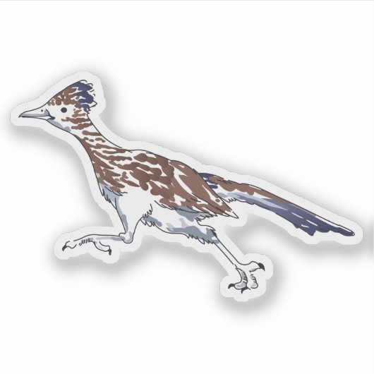 Roadrunner Custom-Cut Vinyl Sticker (Voorkant)