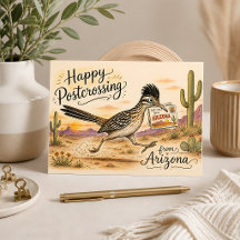 Roadrunner Happy Postcrossing uit Arizona
