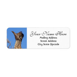 Roadrunner Head Return-adres Etiket