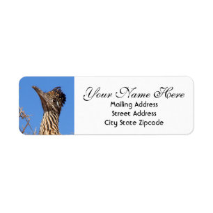 Roadrunner Head Return-adres Etiket