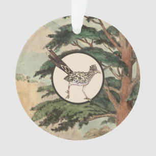 Roadrunner in de illustratie van de natuurlijke ha ornament