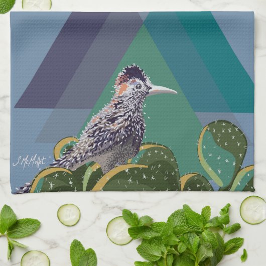 Roadrunner keukenhanddoeken (Gevouwen)