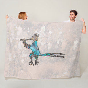 Roadrunner Petroglyph Fleece Deken