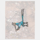 Roadrunner Petroglyph Fleece Deken (Voorkant)