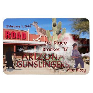 Roadrunner Saloon Bracket B 3rd Place Magneet