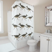 Roadrunner Shower Curtain Douchegordijn (In situ)