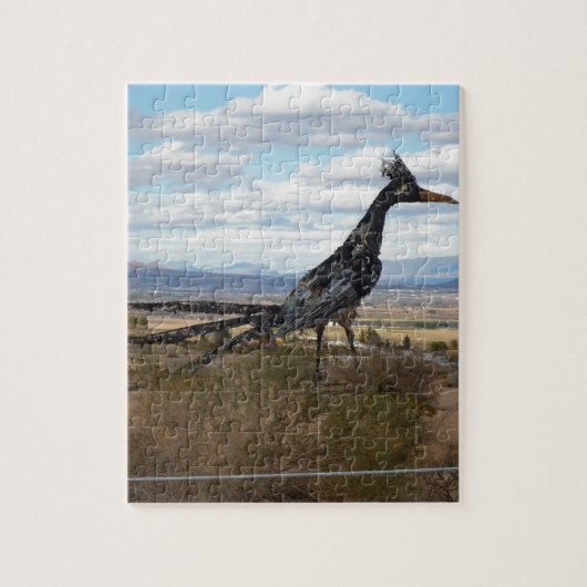 Roadrunner-standbeeld Legpuzzel (Verticaal)